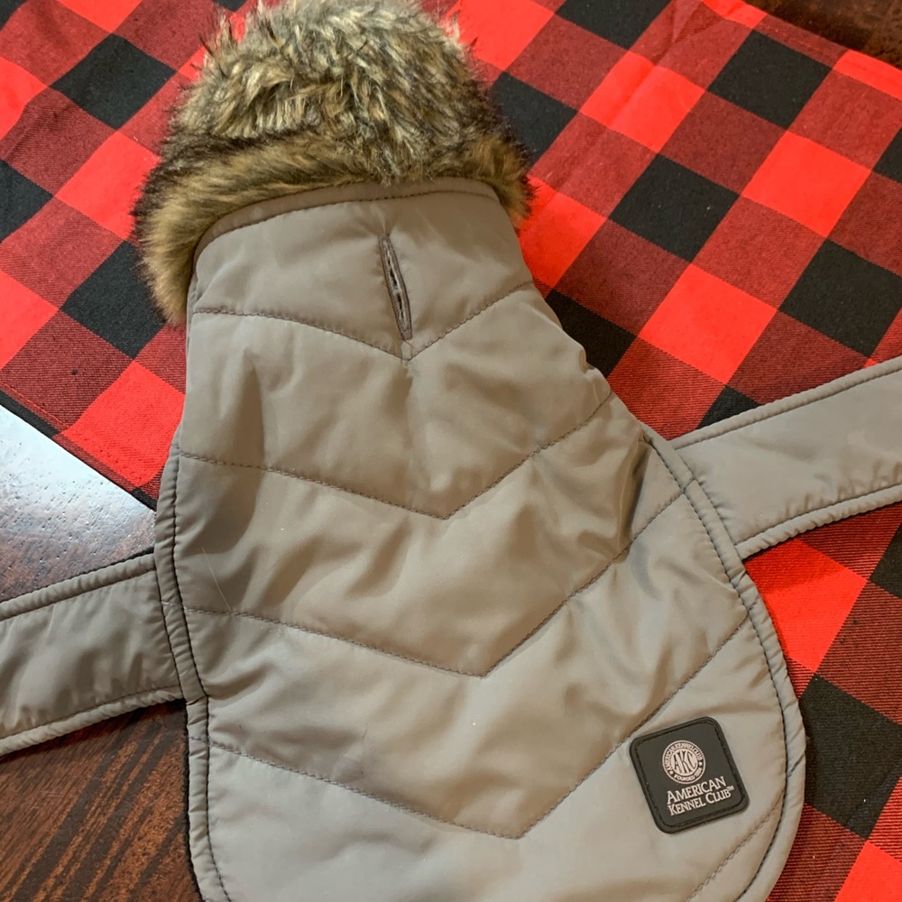 Kennel Club Fur Collar Dog Coat